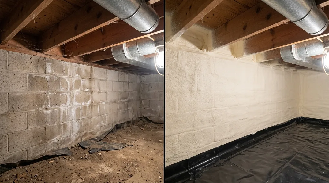 Crawl Space Insulation in Lafayette: Ending Cold Floors and Frozen Pipes Over Vented Crawls