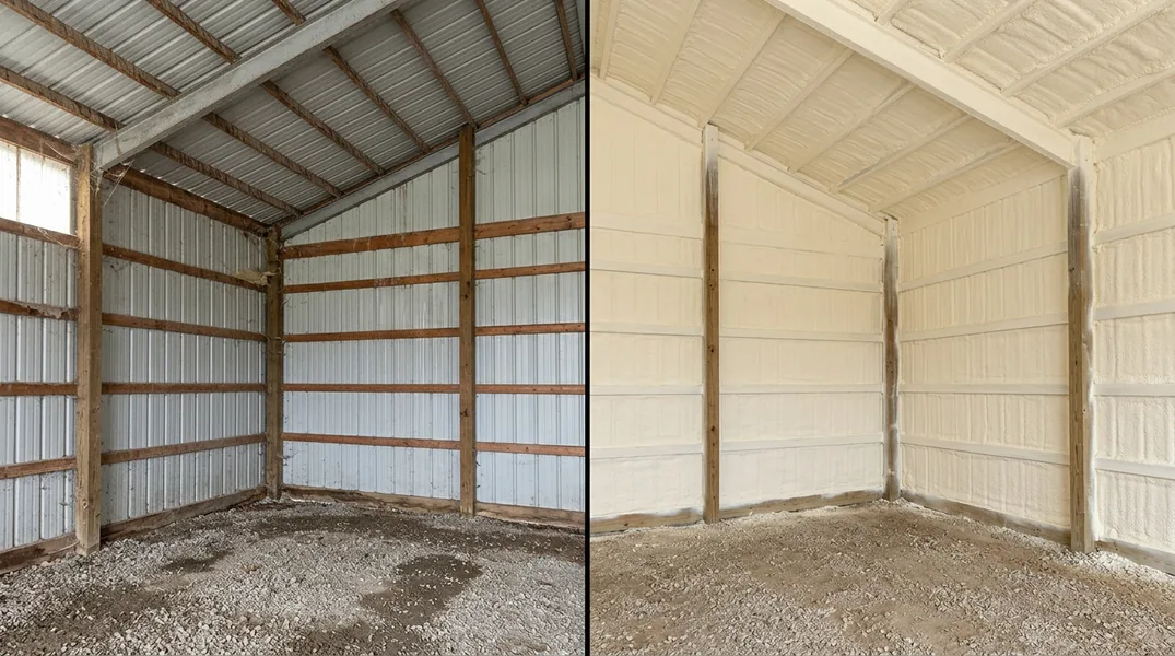 Pole Barns Around Lafayette: Stopping Condensation in Tippecanoe and Carroll County Farm Buildings